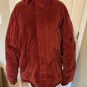 RARE Vintage Burton Ronin Goose Down La Cosa Nostra Velvet Heavy Ski Coat Large!